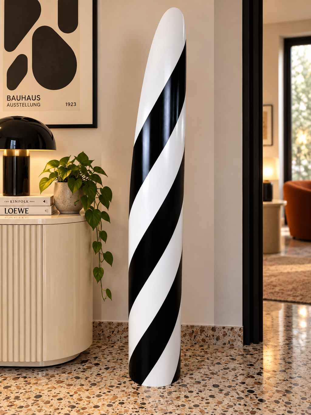 Candy Lipstick Mirror Nero & Bianco – Design Italiano | Su Ordinazione