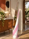 Candy Lipstick Mirror Rosa Chiaro RAL 3015 & Bianco – Design Italiano | Su Ordinazione